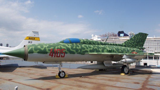 MiG-21 fighter jet.