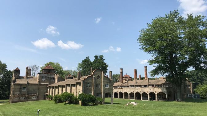 Exterior of Moravian Pottery and Tile Works.