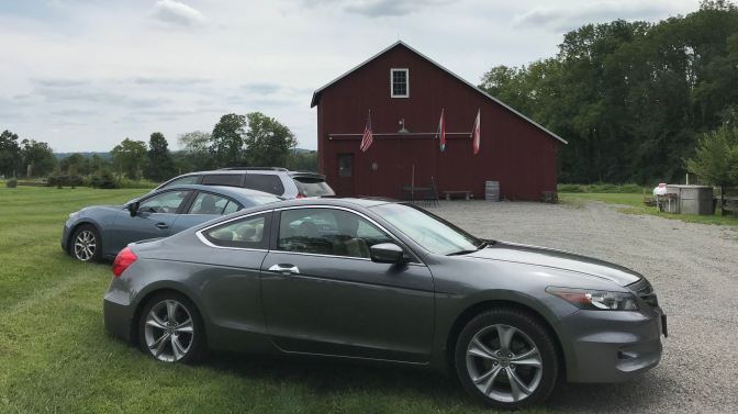 2012 HondaAccord in front of Mount Salem Vineyards.