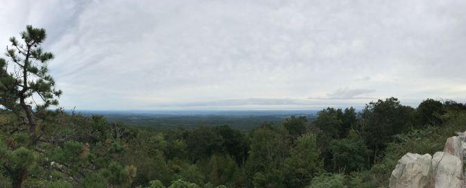 Panorama of view from top of High Point.