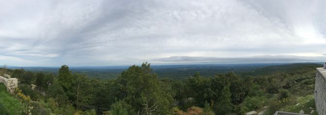 Panorama of surrounding countryside from top of High Point.