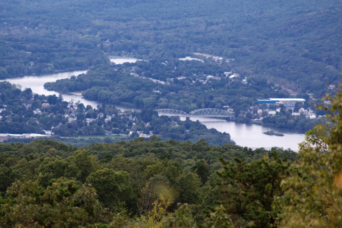 Delaware River and Matamoras, Pennsylvania.
