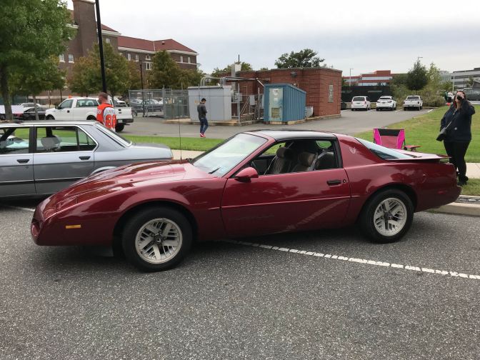 Red Pontiac Firebird