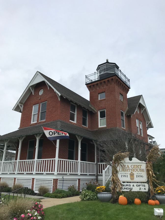 Exterior of Sea Girt Lighthouse.