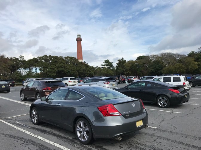 2012 Honda Accord parked in front of Barnegat Lighthouse.