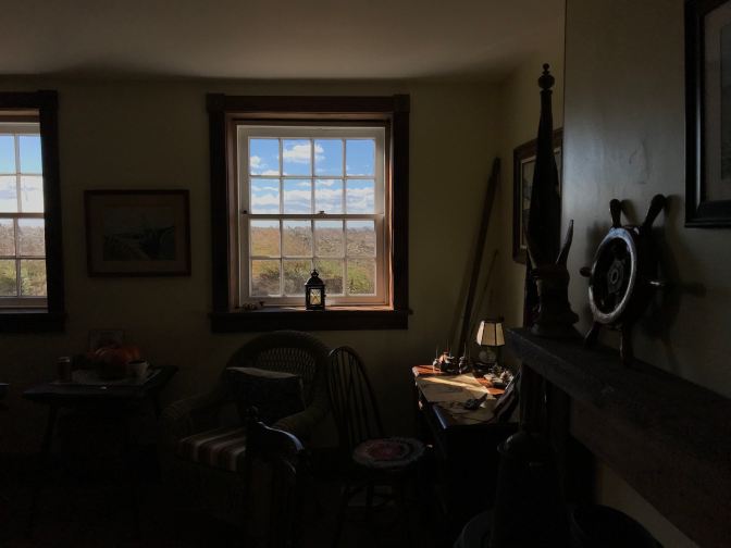 Interior of East Point Lighthouse museum.