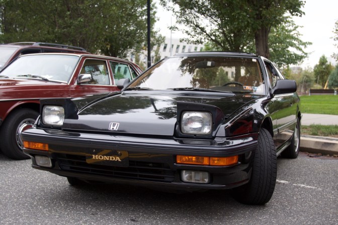 1989 Honda Prelude, in black.