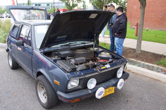 Blue Yugo GV car.