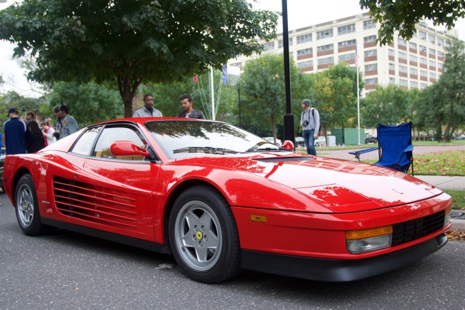 Red Ferrari Testarossa.
