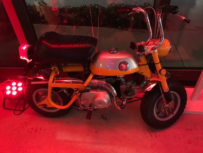 1969 Honda Mini Trail motorcycle.