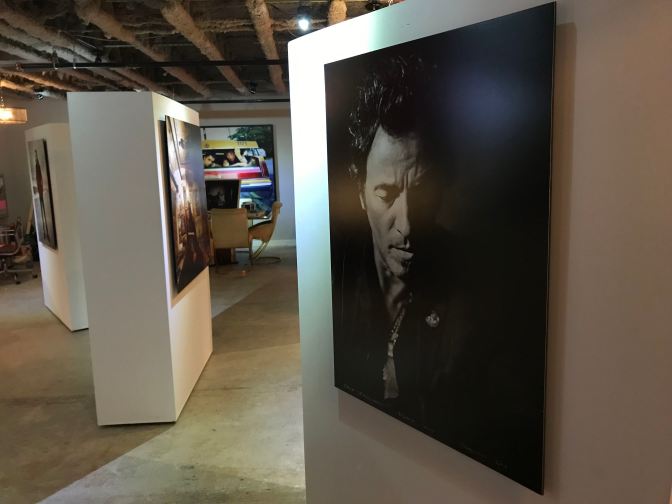 Photograph of Bruce Springsteen in the Clinch gallery.