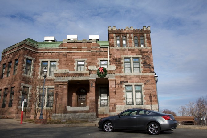 2012 Honda Accord, parked in front of Lambert castle.