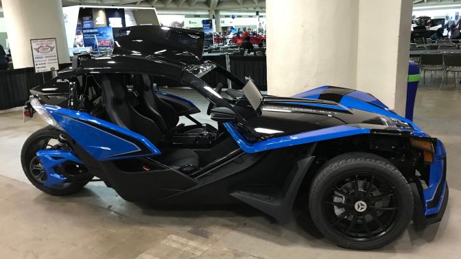 Blue and black Slingshot S.