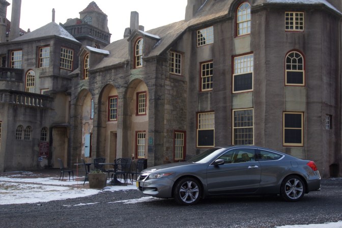2012 Honda Accord in front of Fonthill Castle.