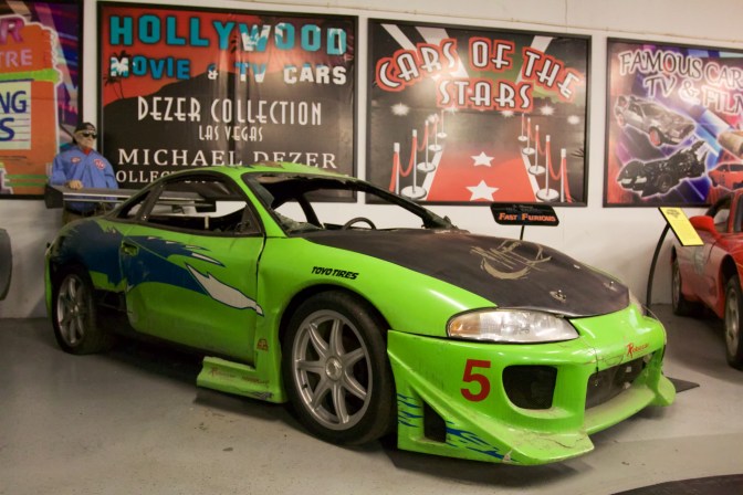 Yellow-green Mitsubishi Eclipse from The Fast and the Furious.
