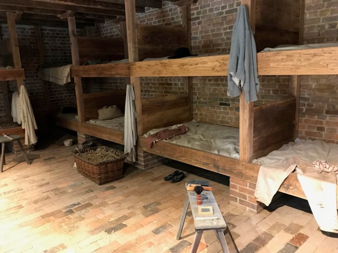 Bunk beds in slaves quarters.