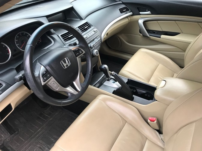 Interior of 2012 Honda Accord coupe.