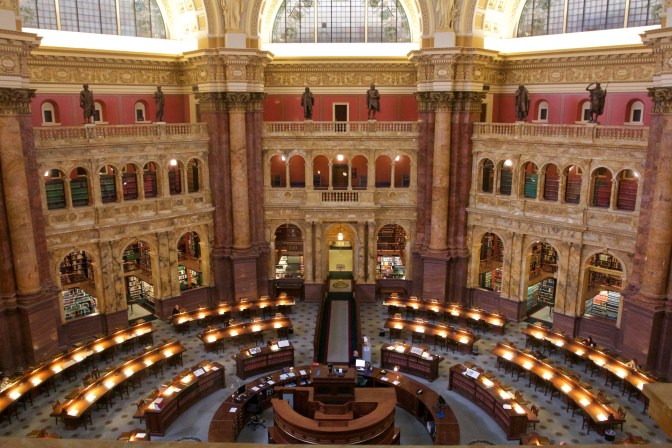 Reading Room of Library of Congress.