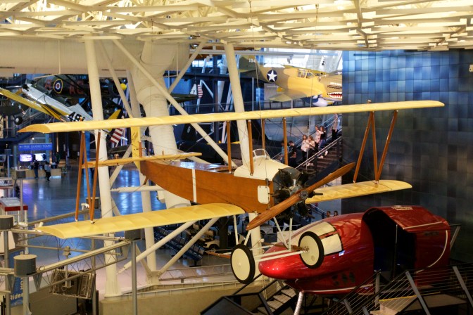 Farman Sport wooden bi-plane.
