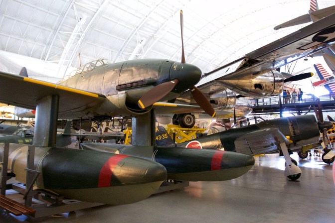 Aichi M6A plane on pontoons.