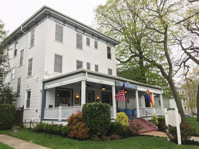 Exterior of Tides Hotel.
