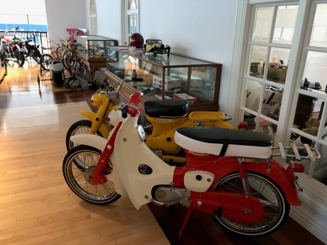 Honda 50 and Honda 90 Super Cub motorcycles.