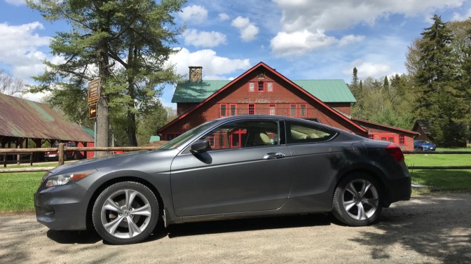 2012 Honda Accord in front of chalet at Sagamore.