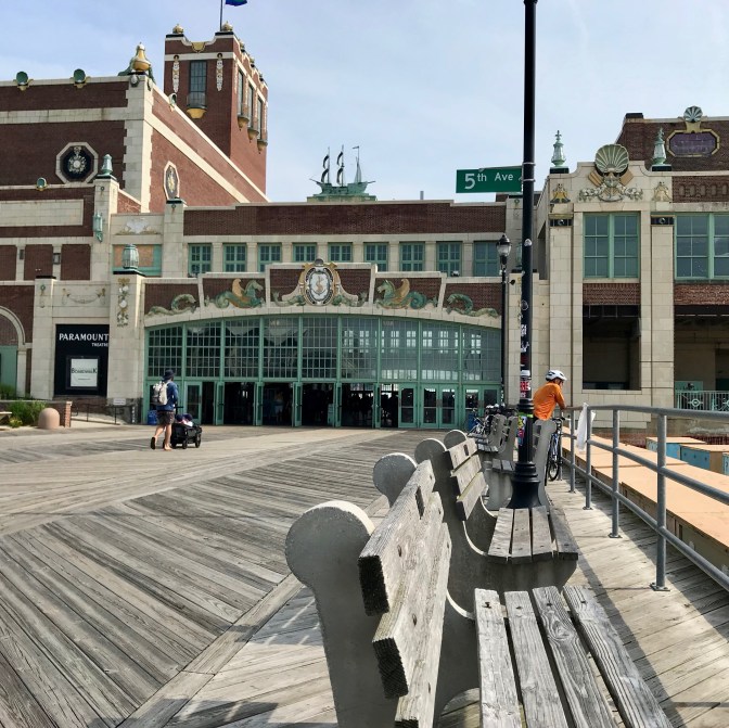 Photo of Asbury Park boardwalk and convention center.