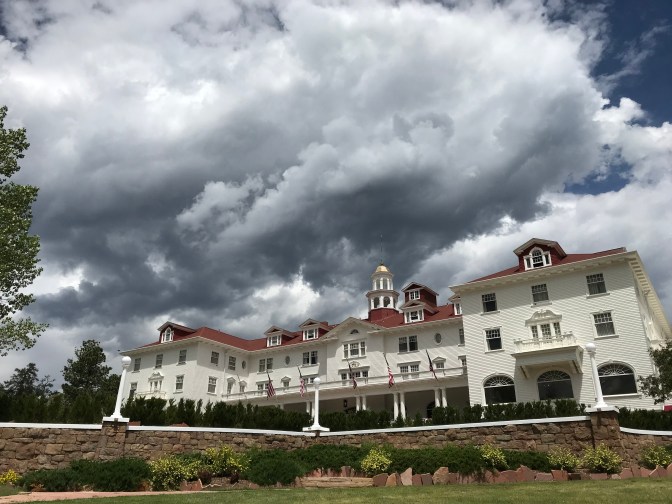 Exterior of the Stanley Hotel.