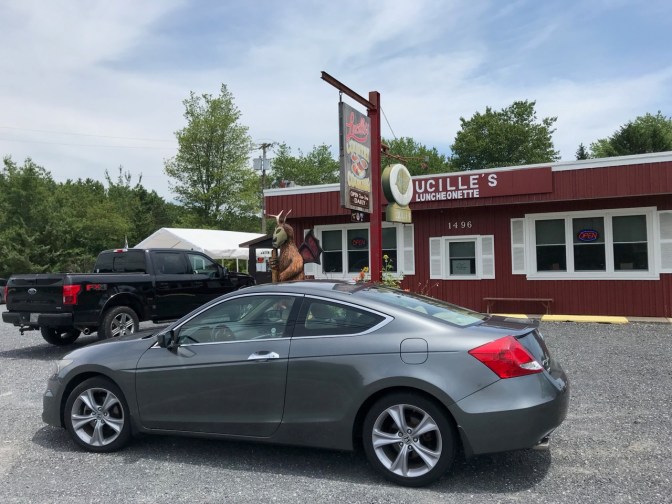 2012 Honda Accord in front of Lucille's Luncheonette.