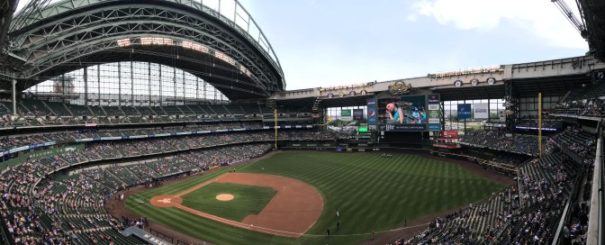 Interior panorama of Miller Park.