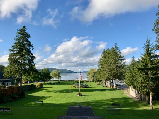 Small park on shores of Otsego Lake.
