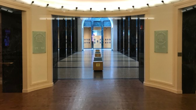 Entrance lobby to the Hall of Fame.