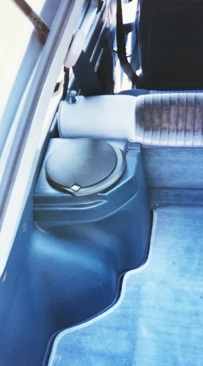 Trunk and rear speakers of Honda Accord.