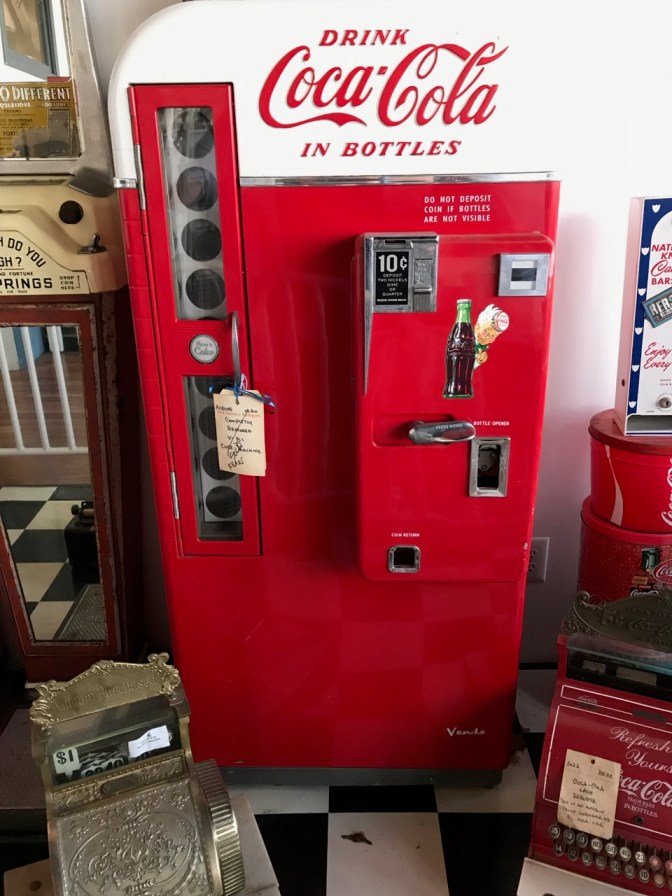 1940s-era Coca Cola vending machine.