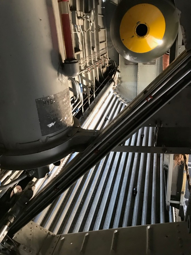 Bomb bay of B-24.
