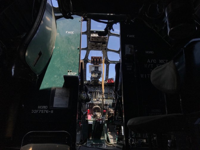 Cockpit of B-24.