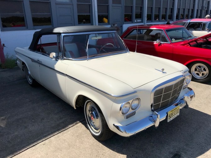 White Studebaker Daytona convertible.
