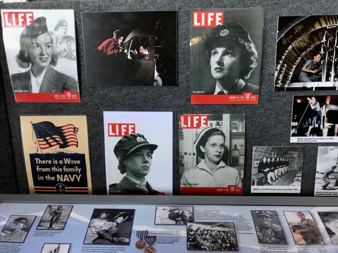 Display of women air force service pilots.