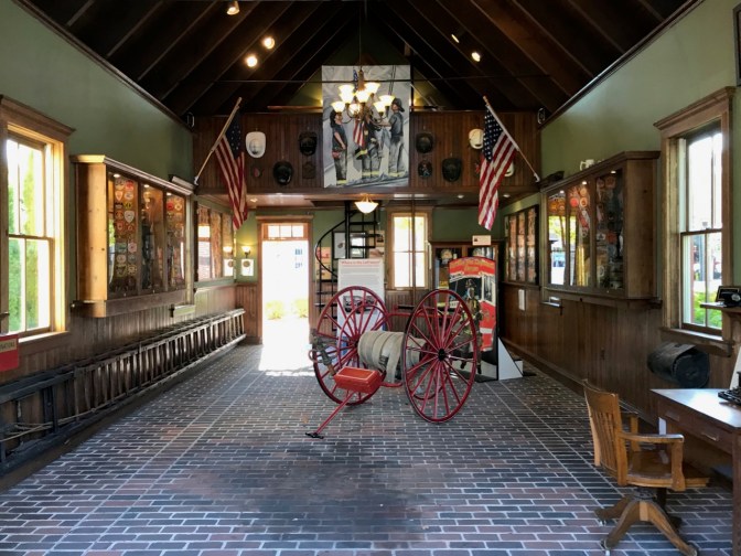 Small museum exhibit of Cape May Fire Station.