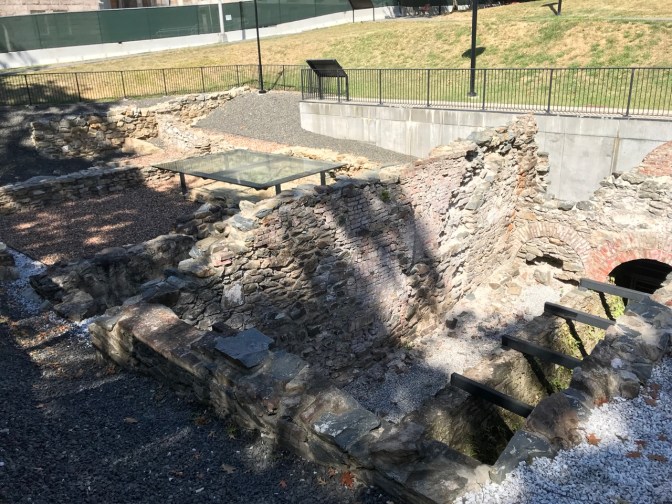 Foundations of ruined iron-working factory.