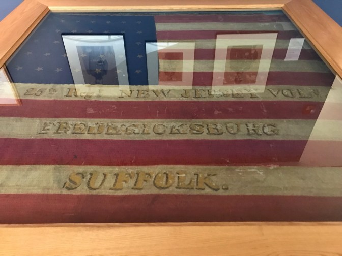 Civil War-era flag of 25 Reg New Jersey Volunteers