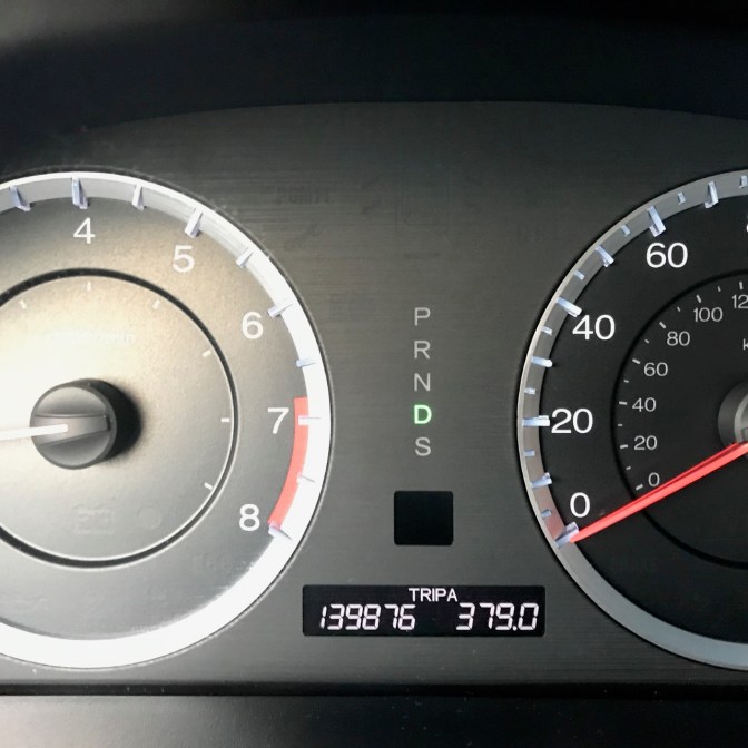 Car odometer that reads 139876 TRIP A 379.0