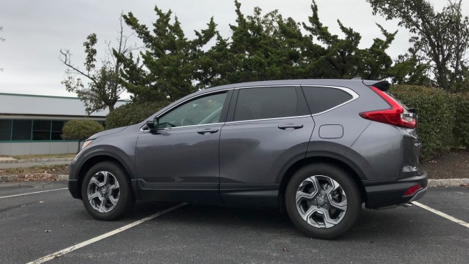 2019 Honda CR-V in gray.