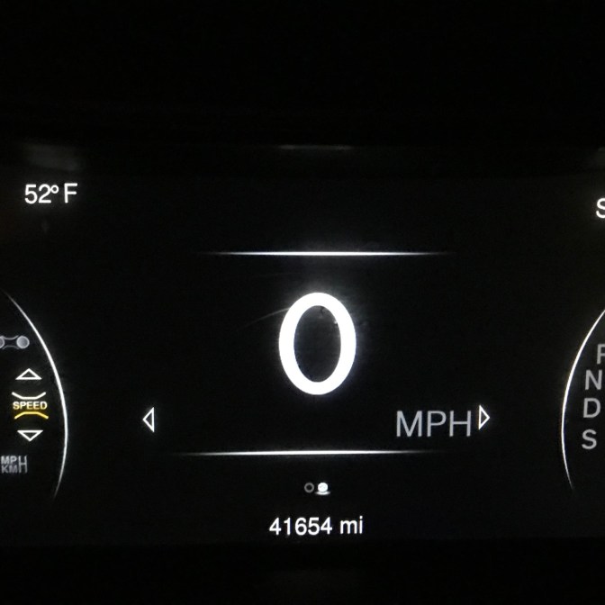 Jeep Grand Cherokee odometer reading 41654 MI.