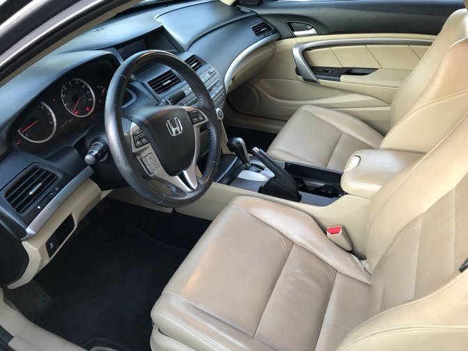 Interior of 2012 Honda Accord coupe.