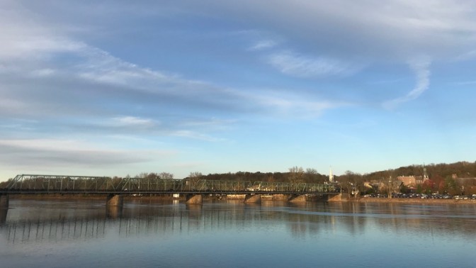 Bridge across Delaware River in New Hope, PA.