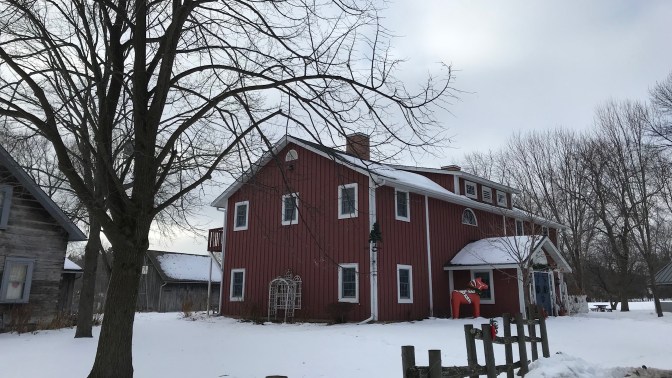 Exterior of Gammelgarden Museum in Scandia, Minnesota.