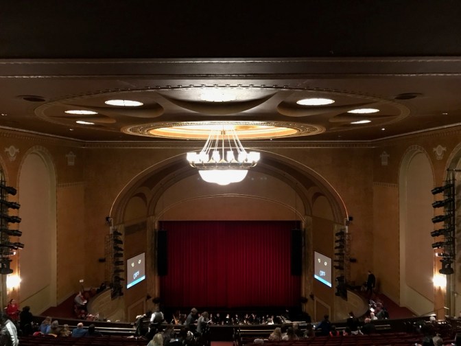 Interior of the theater.