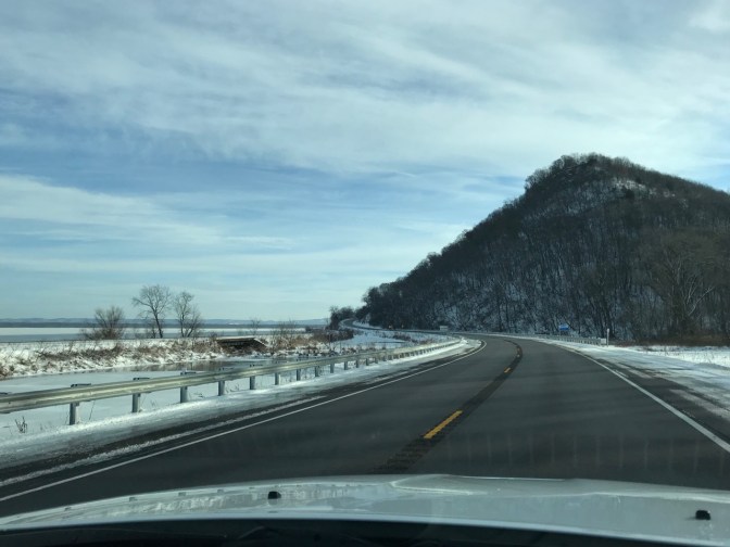 View of bluffs along Mississippi River.